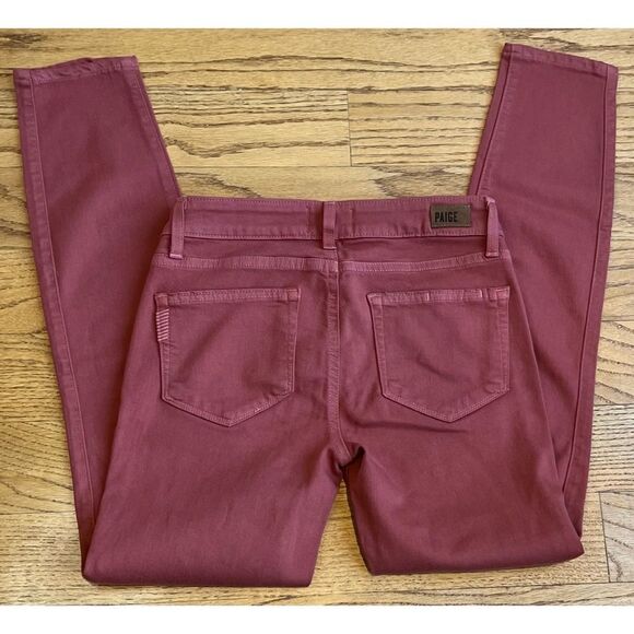 PAIGE Verdugo Ankle Low Rise Skinny Jeans Orange Size 25 - Picture 4 of 11